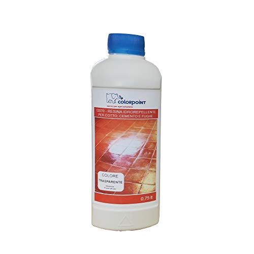 IMPERMEABILIZZANTE TRASPARENTE PER TERRAZZI E BALCONI COTTO RIPARAZIONI FUGHE IDROREPELLENTE 0,75 Lt