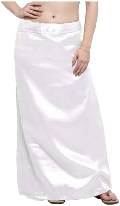 Women's Satin Petticoat Saree Satin Underskirt Sari Satin Silk Petticoat Underwear-409