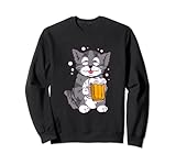 Funny Beer drunk sweet cat with beer gift idea