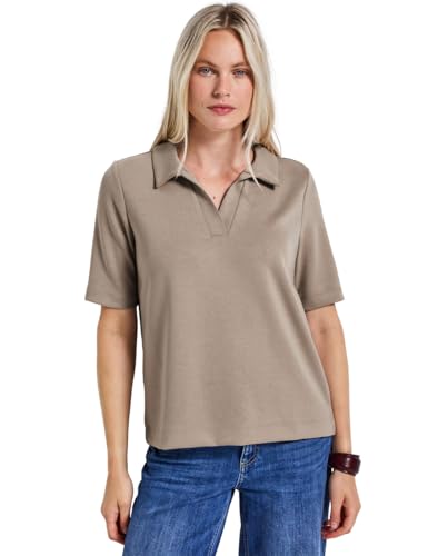 Polo aspect soyeux femme Street One finitions haut de gamme