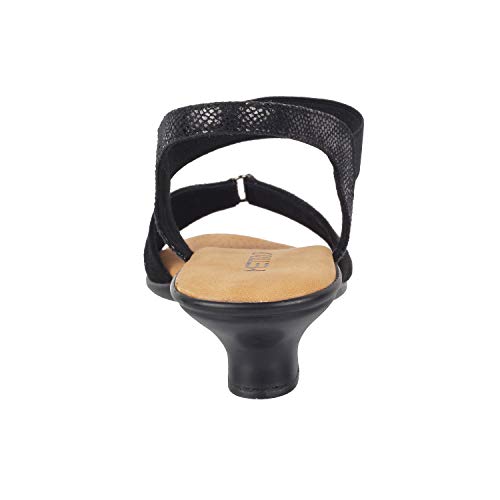 Image of Metro Women's Heeled Faux Leather Comfy Fashion Sandals