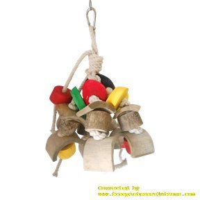 KSK Large Bird Parrot Chewing Toy - Multicolored Natural Wooden Blocks Bird Parrot Tearing Toys Suggested for Large Macaws cokatoos,African Grey and a Variety of Amazon Parrots (B0108L2B8Y) Amazon Price History, Amazon Price Tracker