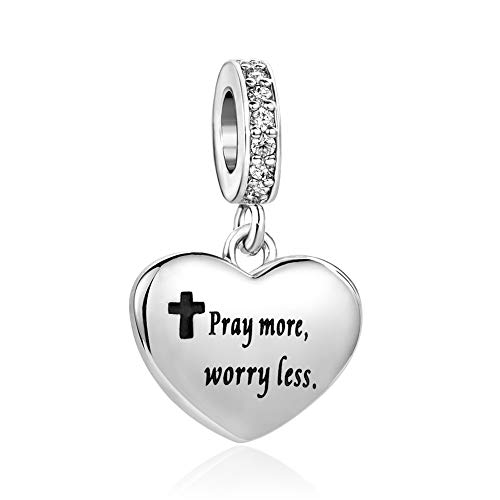 Abalorio de cruz y biblia SBI Jewelry para pulsera Pandora de mujer