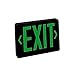 Nora Lighting NX-504-LED-BG Green LED?Exit With 2-Circuit44; Black Housing