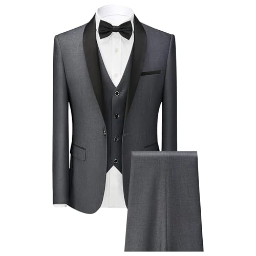 Costume de mariage homme et tenue de bal élégante coupe ajustée à un bouton