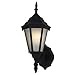 Sea Gull Lighting 88939BLE-12 Baskerville-One Light Outdoor Wall Mount, Black Finish with Clear Beveled Glass