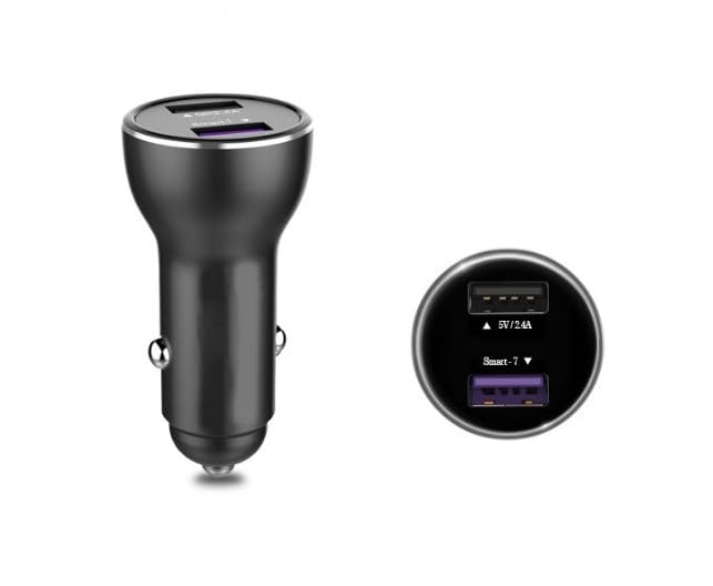 Chargeur de voiture en métal 30W DrPhone avec câble Supercharge 5A ultra rapide