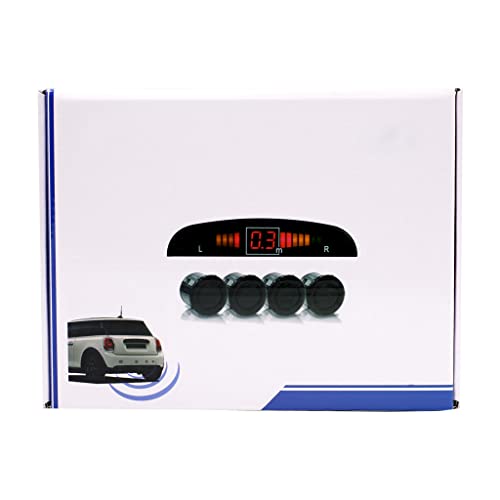 Sensor De Estacionamento Ré 4 Sensores Display Led Jetlink Cor:Vermelho