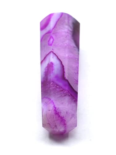 Image of Crystal Heaven Certified Pink Agate Crystal Tower Obelisk Point For Chakra, Healing And Balancing - Aaa Grade Original Certified Gemstone Agate For Reiki Meditation Yoga Spiritual (2-3 Inches)