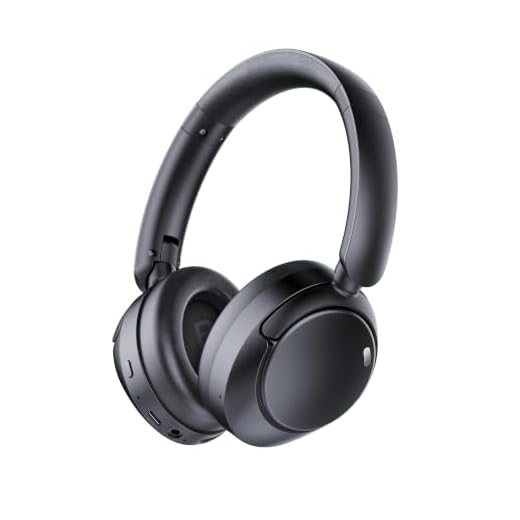 TIMU Hybrid Active Noise Cancelling Bluetooth Headphones, Wireless Over Ear Headphones with Bluetooth 5.4, 80H Playtime, Stereo Sound, 6 ENC Clear Call Mic, Low Latency for Travel Office Workout