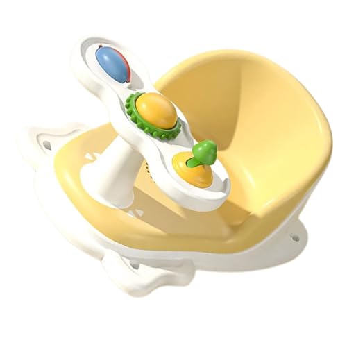 Siège de baignoire pour bébé ergonomique avec ventouses inférieures de fixation stable