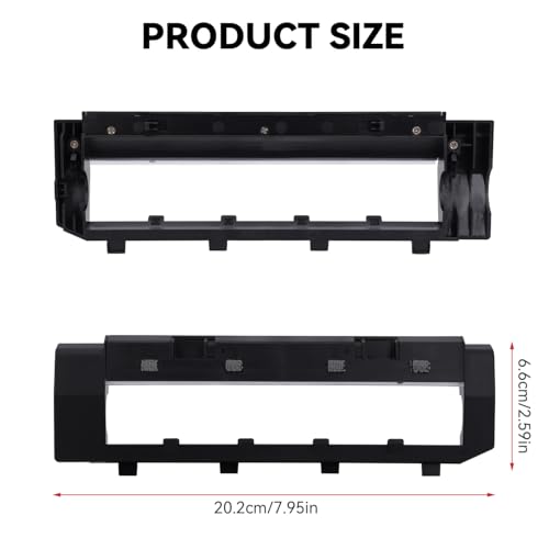 Image of Replacement Brush Guards Covers Back Cover for Roborock Q Revo, Roborock Qrevo MaxV, Roborock Qrevo S, and Q Revo Pro Robot Vacuum Cleaner - Main Brush Holder Accessories Parts(Black)