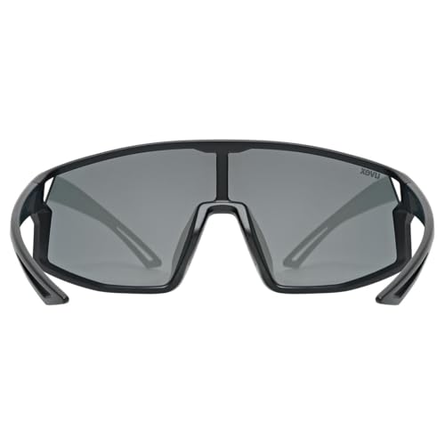 uvex skyrise jr. - Sportbrille für Kinder - starker Schutz vor Sonnenstrahlung - 100% UVA-, B, C Schutz - black matt - one size