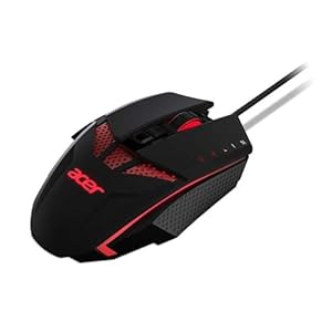 Acer Nitro NMW810 Wired Optical Gaming Mouse I Upto 4000 DPI I Six-Level Adjustable DPI I Eight Buttons Including Burst Fire I RGB: Six Lighting Modes (Changes with DPI) I Black
