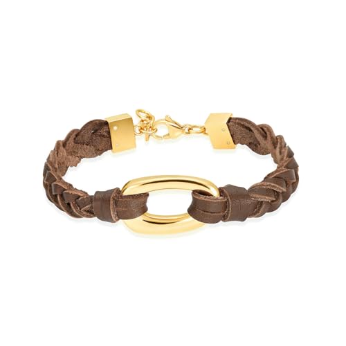Bracelet Homme acier inoxydable bijoux en cuir de créateur tendance pour Homme et Femme