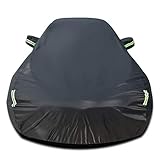 【Qualitätsmaterial】 hochwertiges Oxford-Material, langlebig, gute Zähigkeit, hoher Schutz, effektiv wasserdicht, flammhemmend, schützen Autolack sowie samtige Version der eingebauten Flusen, gute Wärmedämmwirkung, effektiv verhindern, dass Schnee Frost im Winter;