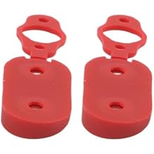 For charging port protective cover cap for Xiaomi PRO, PRO 2, and 1S electric scooters, rubber material helps keep port from dust and sand Red