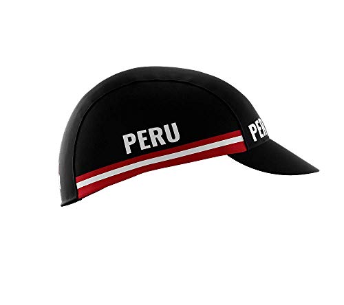 ScudoPro Peru Black Code Bike Cycling Cap Road MTB or Running