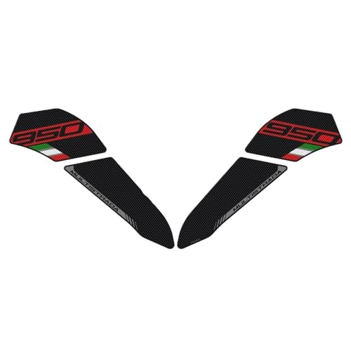 Autocollants de poignée latéraux réservoir Ducati Multistrada pads noir