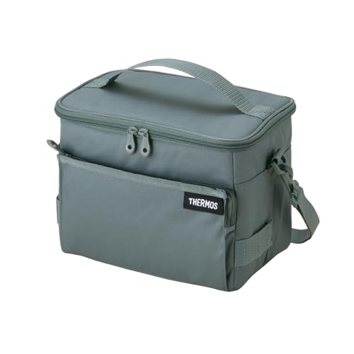Thermos Soft Cooler 5L Gray RFD-0051 GY Cooler Bag 5 Layer Insulation Foldable Compact Water-repellent Fabric Box Type