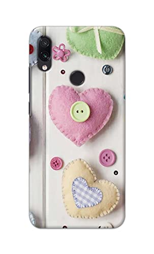 Image of PRINTFIDAA Heart Shape Hard Back Cover for Redmi Note 7 / Redmi Note 7 Pro /Redmi Note 7S Back Cover -(P6) KAT1010