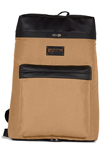 Image of Rectangle Backpack Unique Top Leather Classic Travel Laptop Bag Laptop Office /School /Travel /Business Water Resistant - Fits Up to 15.6 Inch Laptop Notebook