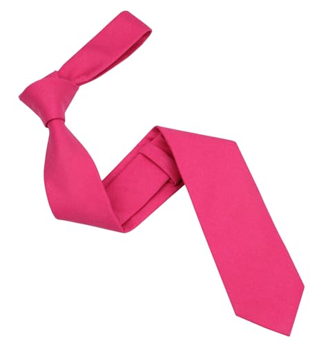 Image of Mens Solid Linen Ties - Regular Width Pattern Necktie for Men