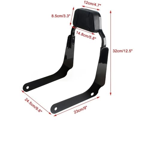 Dossier passager sport pour moto Softail FLHC FLHCS et Hydra-Glide Revival
