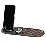 Versátil y fiable: la alfombrilla antideslizante multifunción para coche está equipada con un diseño versátil para soportar modelos de automóviles comunes y prevenir eficazmente el movimiento de objetos. Proporciona a los conductores una sensación de seguridad, ya sea en el trabajo o en viajes de larga distancia, y ayuda a mantener el interior limpio y ordenado. El rendimiento antideslizante lo convierte en un compañero ideal para todos los viajes y aumenta la comodidad gracias a su fácil manejo
