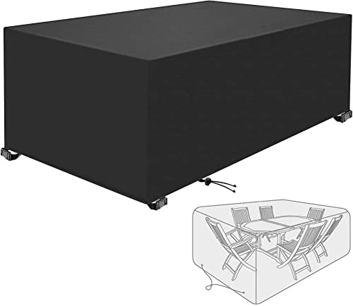 Housse de protection tabouret repose-pieds jardin extérieur bâche rectangulaire table chaise