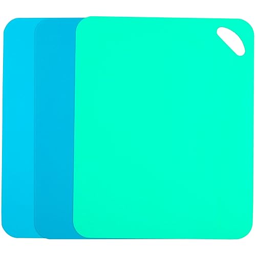 Comparison: Best Chopping Mats Flexible 11 Plastic Flexible Cutting Mats for Kitchen, 3pcs Color Coded Chopping Board Set, Cutting Board Sheet for Kitchen Cooking, Dishwasher Safe (11.5x9")