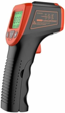Termómetro infrarrojo digital temperatura industrial con pantalla...
