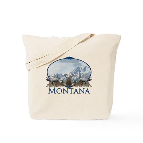 CafePress Montana Tote Bag Reusable Natural Beige Canvas Shopping Bag
