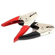 Forney 54722 Battery Charger Clamps, 500-Amp, Commercial Grade,Red and Black