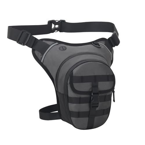 Sac de Cuisse Moto Imperméable à la Pluie avec Compartiments de Grande Capacité