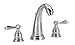 Delta Windemere Chrome Bathroom Faucet 3 Hole, 8 Inch Widespread Bathroom Sink Faucet for Vanity, Metal Push-Pop Drain Assembly, Chrome B3596LF