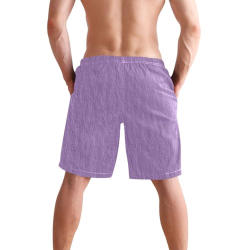 Short de bain violet double couche anti-irritation et séchage rapide - 3