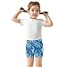 Sletend Marble Blue Girls’ Comfy Lined Shorts Lightweight & Skin-Friendly Cotton for All-Day Comfort Ideal for Travel Beach or Home Lounging Toddler Sizes
