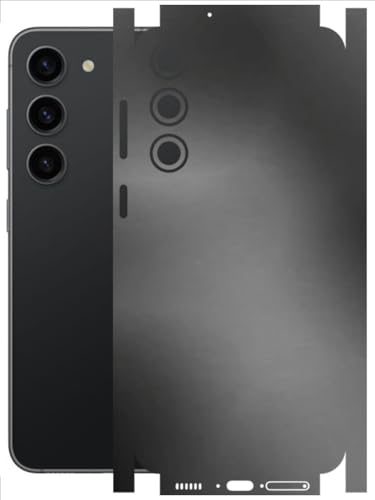 Image of AtOdds - Full Body Back Screen Guard Protector Film - Lamination Wrap Skin Sticker Compatible with Samsung Galaxy S23 (5G) | Scratchproof Matte Finish (Metallic Grey)