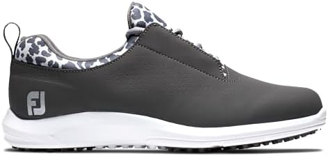 FootJoy Women's Fj Leisure Previous Season Style Golf Shoe, Charcoal/Leopard, 6.5 | Image 1
