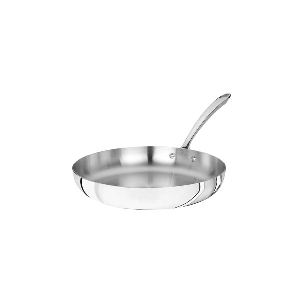 Baldassare Agnelli Silver Pentole Agnelli Aluminium Inbox 1907 Frying Pan With Tubular Steel Handle, Diameter 24 Cm.
