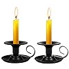 Candle holders2pcs retro iron taper candlestick holder centerpieces for wedding party xmas home table decor black2pcs  urban country home decor
