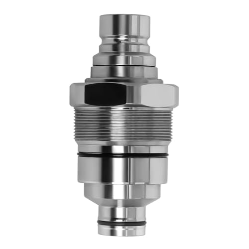 Image of 7246799 AT406474 Hydraulic Male Flat Face Quick Coupler Compatible with Bobcat 753 763 773 863 864 883 A770 Johnn Deeree 318E 319E 320E, 47396760 373-6967 V1311-77140