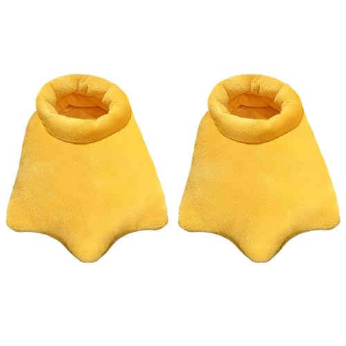 Mululian Unisex Novelty Cute Duck Feet Slippers House Plush for Men Women - One Size Fits Most