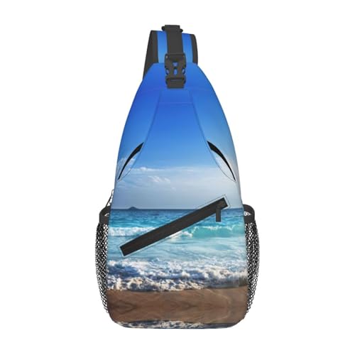Sac à bandoulière Beach In Sunset léger voyage randonnée gym homme femme décontracté