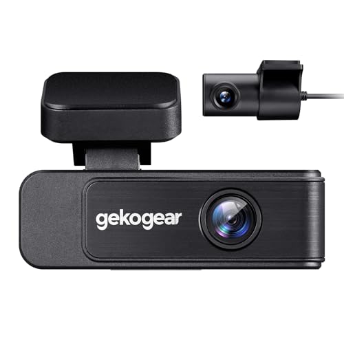 GekoGear Orbit 410 Dual Channel 4K Front and 1080P Rear Dash Cam