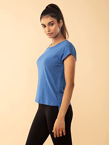 Image of NYKD Everyday Short Sleeves Cotton T-Shirt for Women Stylish Active /Gym Wear - NYAT240