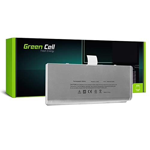 Green Cellu00ae A1280 Laptop Akku für Apple MacBook 13 A1278 2008 (Li-Polymer Zellen 45Wh 10.8V Silber)