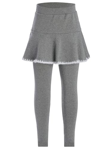 Toddlers Girls Ruffle Skirt Leggings Pants Kids School Cotton Tutu Culottes Footless Pantskirt Uniform3