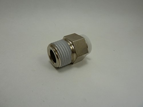 Mindman PC1/2-N4UT Pisco Fitting, Straight, 1/4 Tube Diameter, 1/8 Thread Size NPT